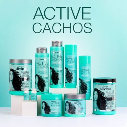 Gelatina Capilar Fattore 500g Linha Active Cachos Hidrata Fortifica e Modela