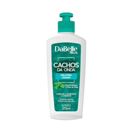 Gelatina Líquida Dabelle Hair Cachos Da Onda Babosa 270ml