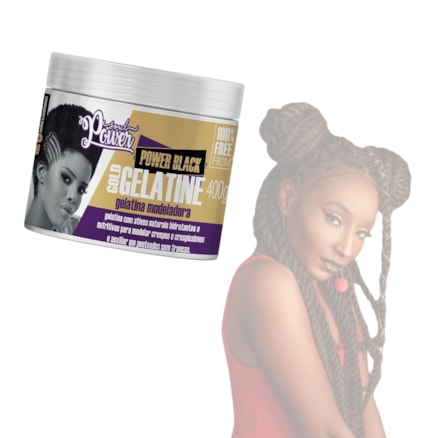 Gelatina Modeladora Soul Power Power Black 400g