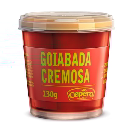 Goiabada Cremosa Cepêra Menos Açúcar Conservantes 130g