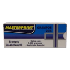 Grampos Galvanizados Masterprint 26/6 Caixa 5 Mil Grampos