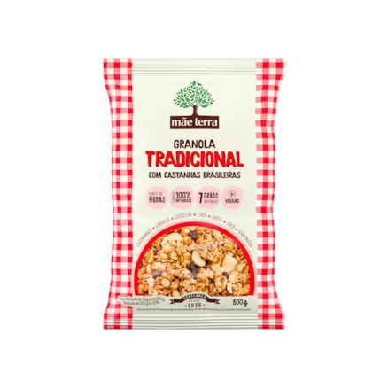 Granola Mãe Terra Tradicional Com Castanhas Brasileiras 800g