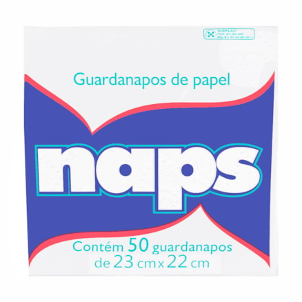 Guardanapo Naps 50 Folhas 23x22cm