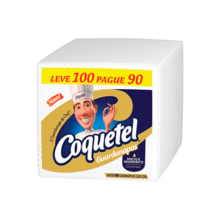 Guardanapos Coquetel Leve 100 Pague 90 22x2