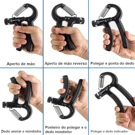 Hand Grip Mola Com Ajuste 5kg A 60kg Fisioterapia Fitness Exercicio Antibraço