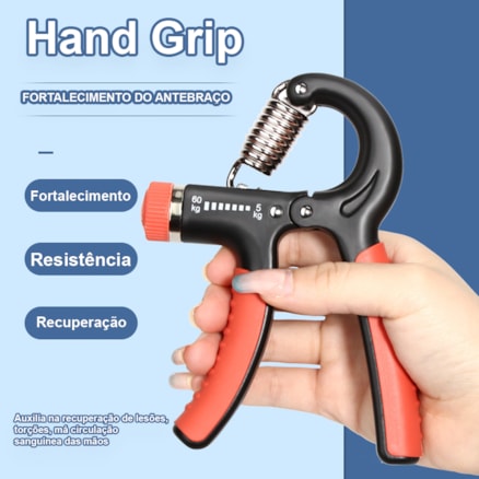 Hand Grip Mola Com Ajuste 5kg A 60kg Fisioterapia Fitness Exercicio Antibraço