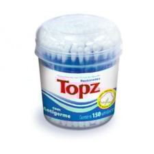 Hastes Flexíveis Topz 100% Algodão Antigerme Copo 150 Und