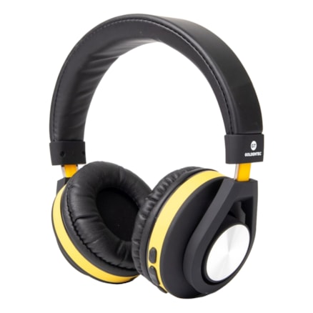 Headphone Bluetooth Gt Follow Goldentec Amarelo (Gt5btam)