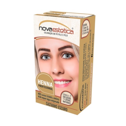 Henna Preto 2,5g + Fixador Nova Estética 10g