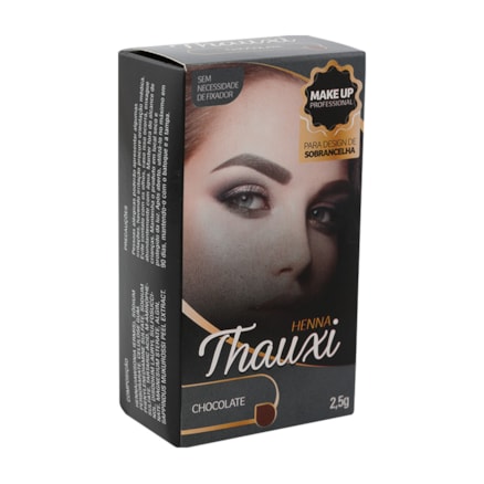 Henna Thauxi Chocolate Sem Necessidade Fixador 2,5g