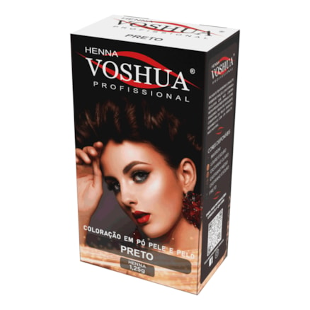 Henna Voshua Preta Pó 1,25g