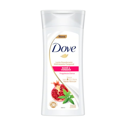 Hidratante Corporal Dove Romã & Verbena 200ml