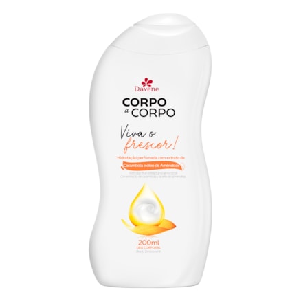 Hidratante Davene Corpo A Corpo Viva O Frescor 200ml