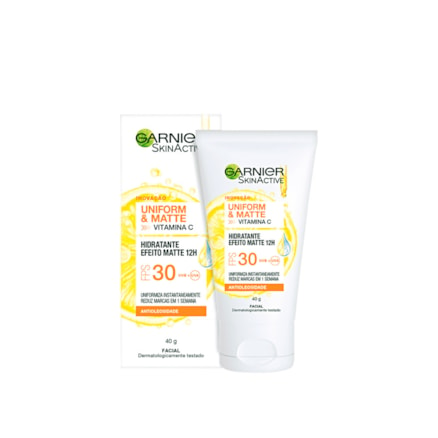 Hidratante Garnier Efeito Uniform&matte 12h Fps30 40g