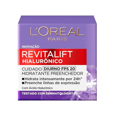 Hidratante Preenchedor L'oréal Revitalift Diurno Fps 20 50ml