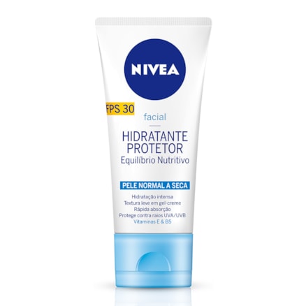 Hidratante Protetor Facial Nivea Fps30 Pele Normal Seca 50g