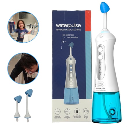 Higienizador Nasal Elétrico Waterpulse Lavador De Nariz Limpador Lavagem 300ml