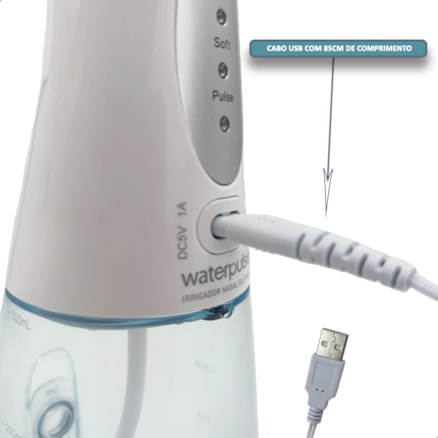 Higienizador Nasal Elétrico Waterpulse Lavador De Nariz Limpador Lavagem 300ml