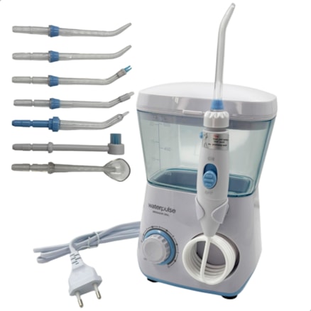 Irrigador Oral Bucal Waterpulse Portátil 10 Níveis 8 Bicos Limpeza Dental 600ml