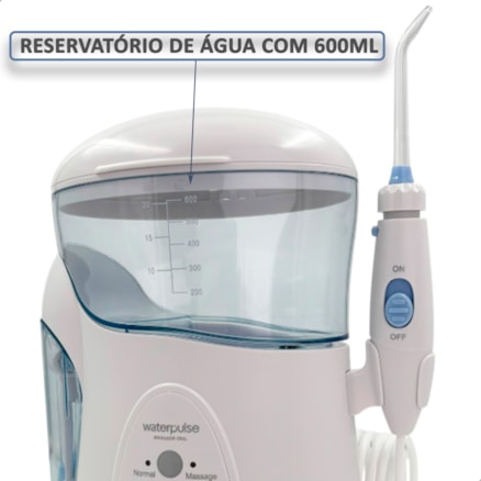 Irrigador Oral Elétrico Waterpulse UV Potente Jato D Água Dental Bucal 600ml