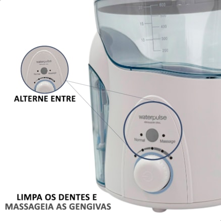 Irrigador Oral Elétrico Waterpulse UV Potente Jato D Água Dental Bucal 600ml