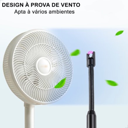 Isqueiro Elétrico Acendedor Recarregável Portátil Cozinha Fogão Gás USB Plasma