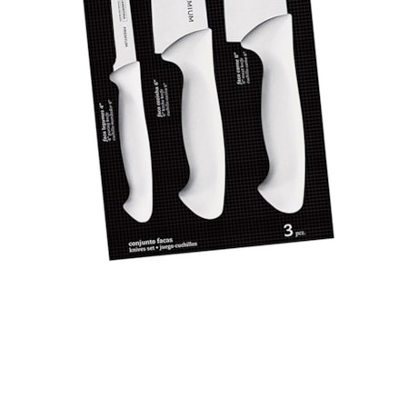 Jogo de Facas Tramontina 3 Peças 24499/811 Inox Premium