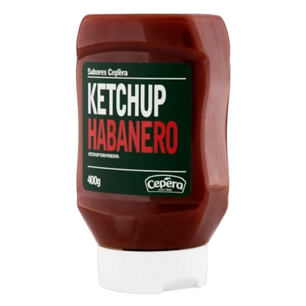 Ketchup Cepêra Habanero Com Pimenta Sabor Picante 400g