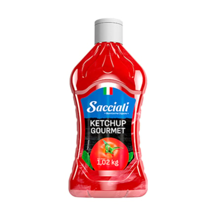 Ketchup Sacciali Gourmet Textura Sabor Italiano 1,02kg