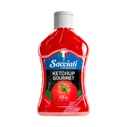 Ketchup Sacciali Gourmet Textura Sabor Italiano 675g