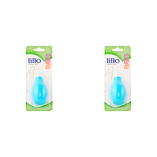 Kit 2 Und Aspirador Nasal Lillo +0 Meses Bico Redondo Azul Ref 654120