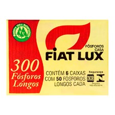 Kit 2 Und Caixa De Fósforo Fiat Lux Casa 6 Und Com 50 Palitos