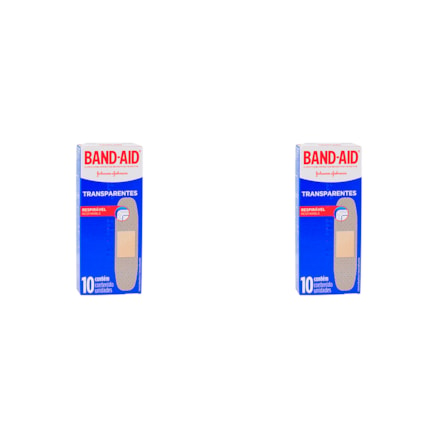 Curativos Band Aid Transparente 10 Unidades