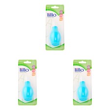 Kit 3 Und Aspirador Nasal Lillo +0 Meses Bico Redondo Azul Ref 654120