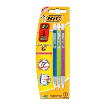 Lapiseira Bic Shimmer 0,7mm Leve 3 Pague 2