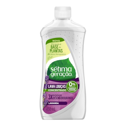 Lava Louças Sétima Geração Lavanda Concentrado 450ml