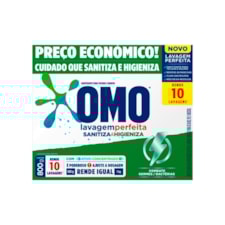 Lava Roupas Omo Pó Sanitizante Lavagem Perfeita 800g