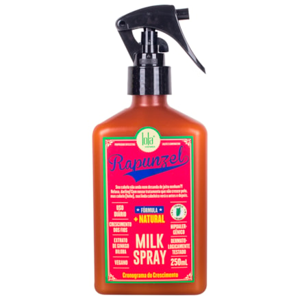 Leave-in Condicionador Lola Rapunzel Milk Spray Vegano 250ml