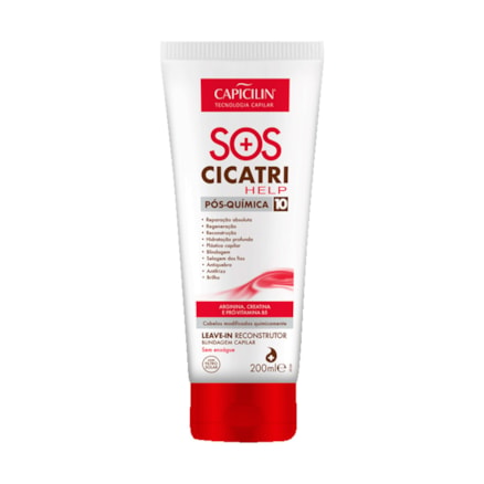 Leave-in Reconstrutor Capicilin Sos Cicatri Help 200ml