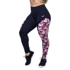 Legging Camuflado Bm9 Feminino 4226031 Preto / Rosa