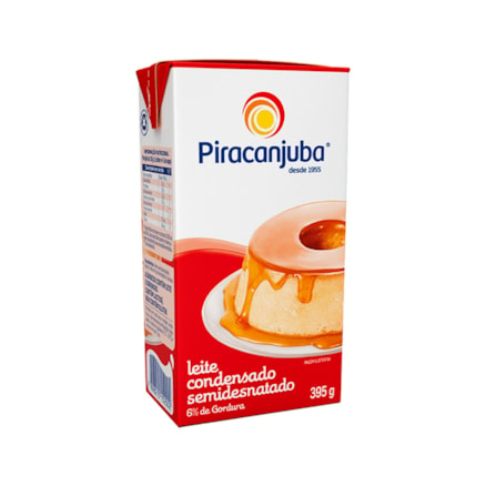 Leite Condensado Piracanjuba Semidesnatado 6% Gordura 395g