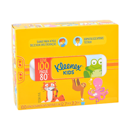 Lenço Suave Kleenex Original Toque Seda 100 Und