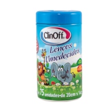 Lenço Umedecido Clin Off Azul 75 Und