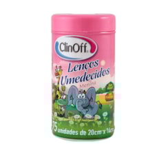 Lenço Umedecido Clin Off Rosa 75 Und