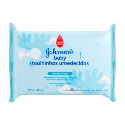 Lenço Umedecido Johnson & Johnson Hora De Brincar 25 Und