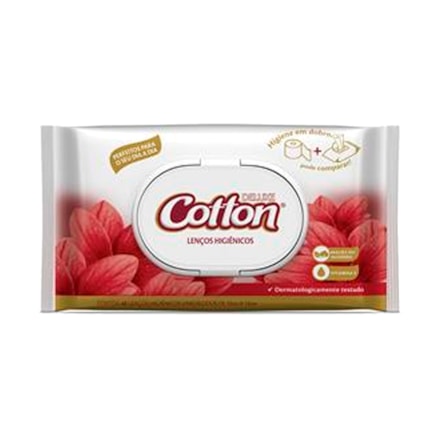 Lenços Higiênicos Umedecidos Cotton Deluxe 40 Und