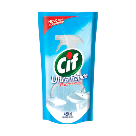 Limpador Cif Banheiro Sem Cloro Sachê 450ml