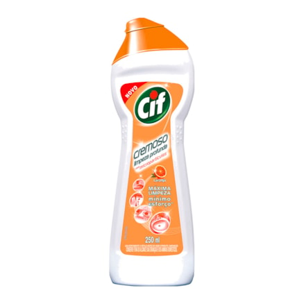 Limpador Cif Cremoso Limpeza Profunda Laranja 250ml