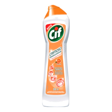 Limpador Cif Cremoso Limpeza Profunda Laranja 500ml