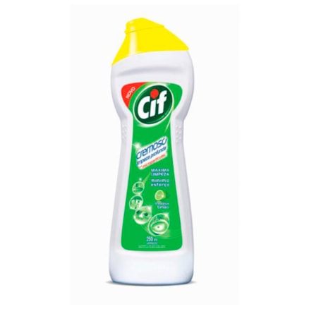 Limpador Cif Cremoso Limpeza Profunda Limão 250ml